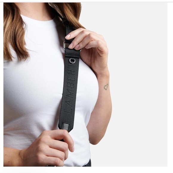 NWT Lambert Andy black quilted vegan leather 3 in 1 bag - Picture 4 of 14